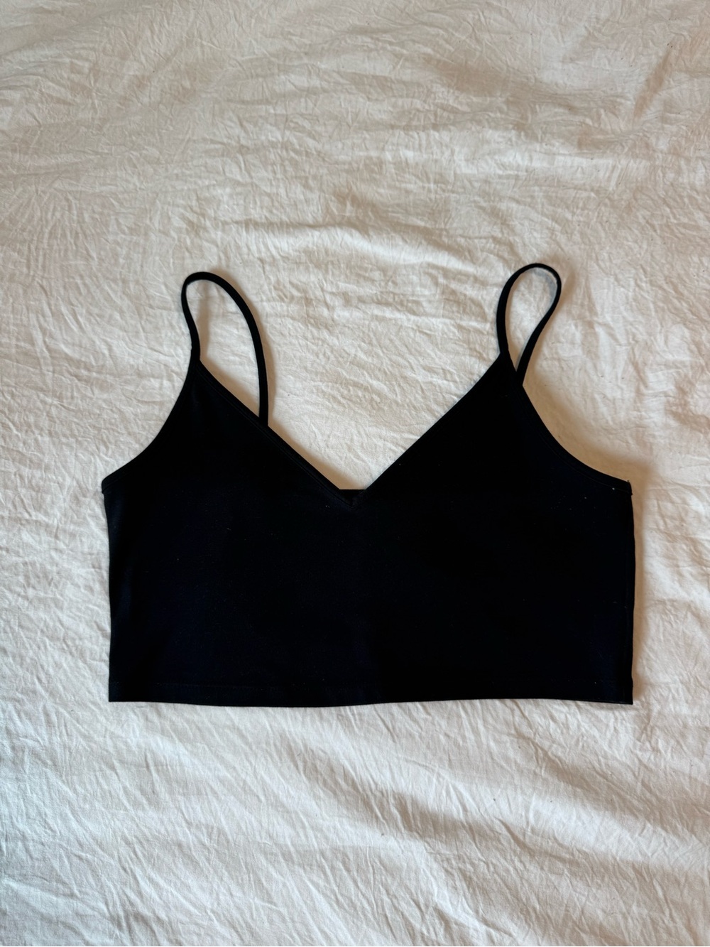 Target Black Spaghetti Strap Crop Top